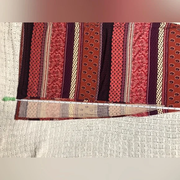 SOLD American Eagle XXS Soft & Sexy Pink Burgundy Floral Maxi Dress - Picture 6 of 14